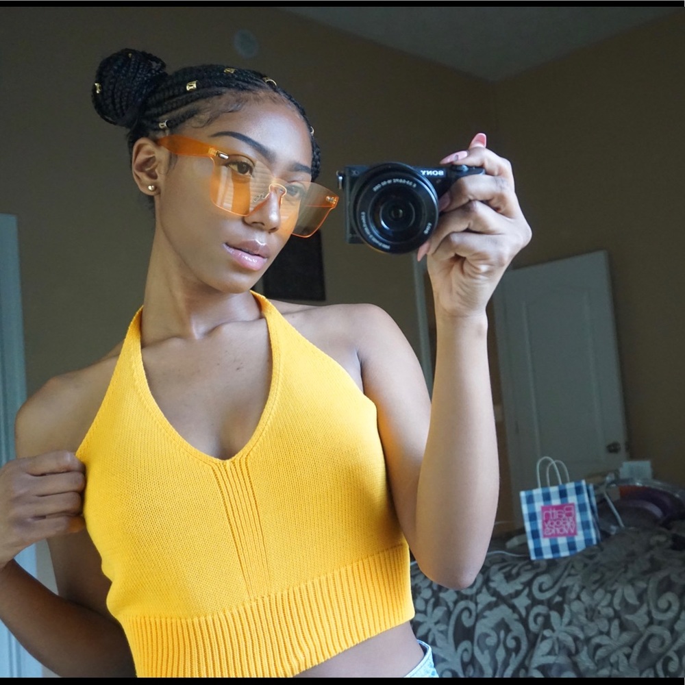 Yellow Crop Top